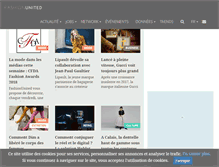 Tablet Screenshot of fashionunited.fr